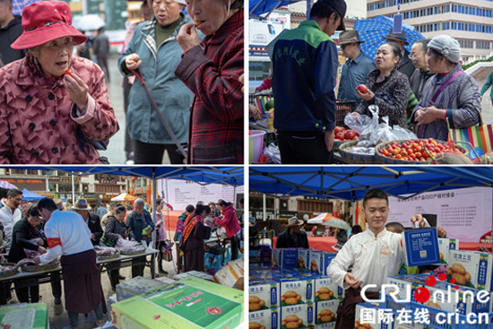 图片默认标题_fororder_8、活动引来当地老百姓和游客驻足竞相购买 摄影 刘斌