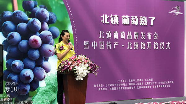 “北镇葡萄”品牌发布 羽毛球奥运冠军张宁邀请到家乡品尝葡萄