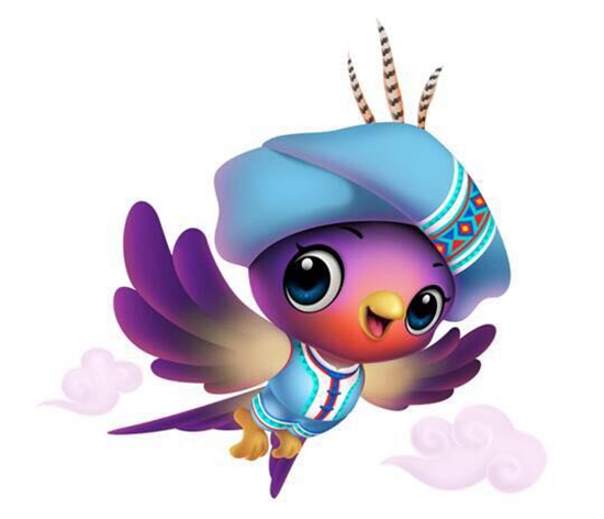 第五届安顺旅游产业发展大会吉祥物“阿紫”正式亮相