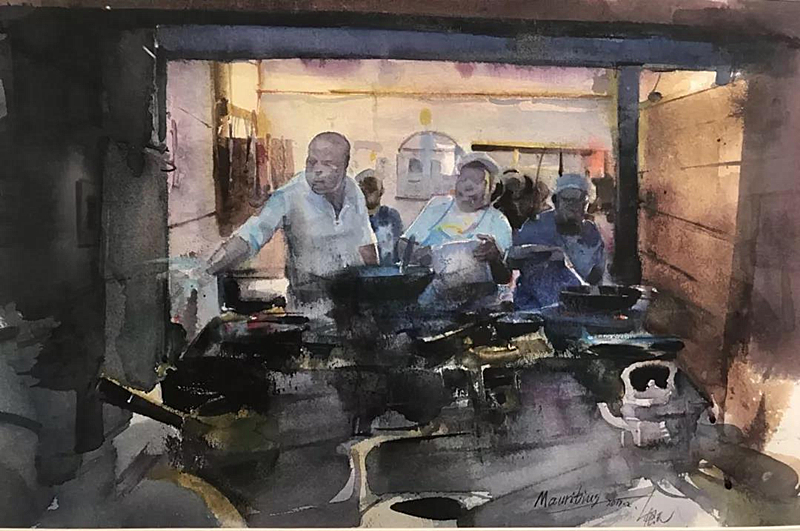 《行走的画笔--中国画家眼中的非洲》深圳站展