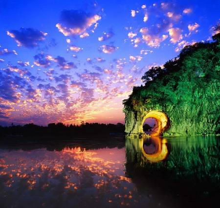 계림(桂林)상비산의 달밤