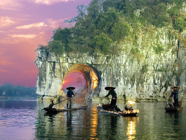 계림(桂林)상비산의 달밤