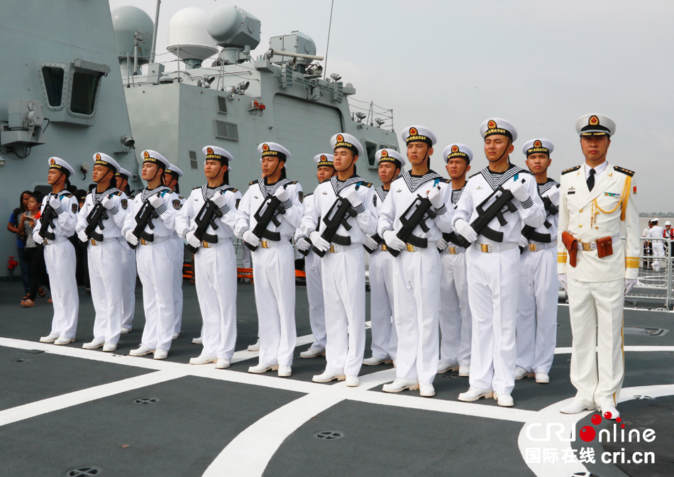 中国海军舰艇编队访问缅甸(组图)