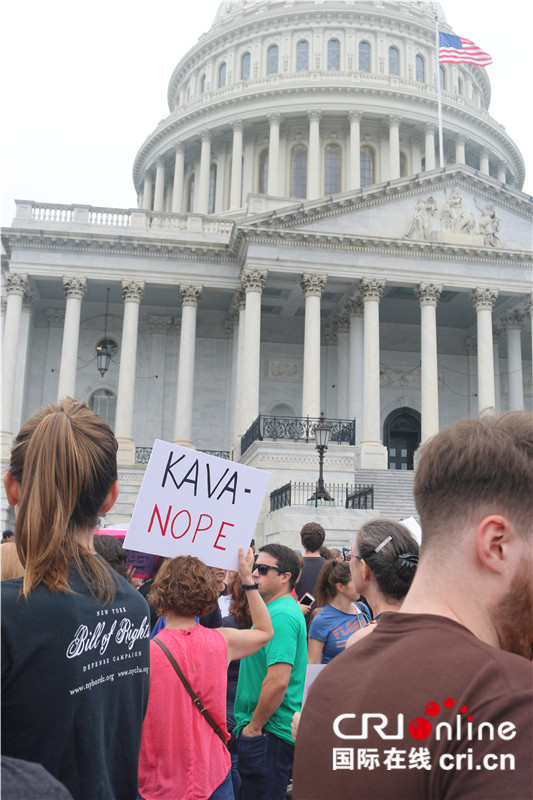 华盛顿爆发抗议活动 反对布雷特·卡瓦诺就职