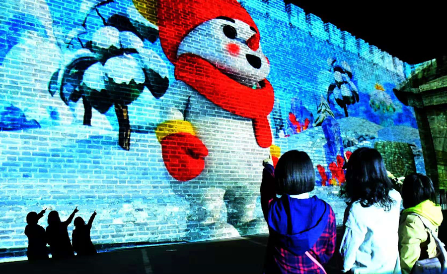 北京明城墙遗址下了一场“吉林的雪”