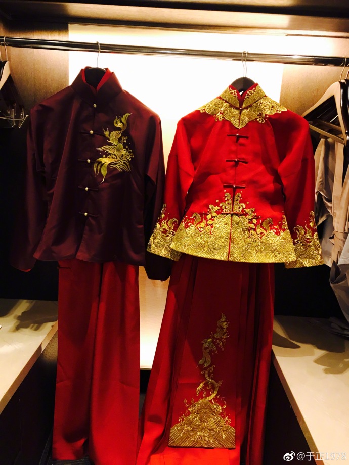 安以轩结婚的中式礼服 竟然是于正设计的！