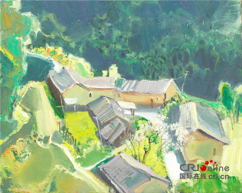 图片默认标题_fororder_杨芷-西川古村之一 56cm×70cm 油画 2018 年_副本