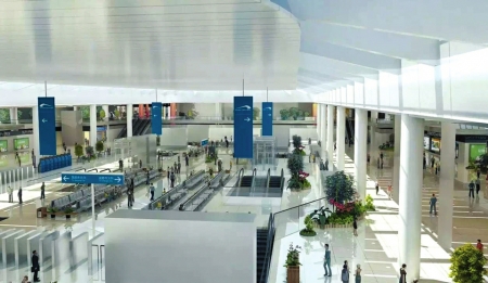 （焦点图，导航成都，移动端轮播图）天府国际机场首个单体建筑封顶 航线已达109条