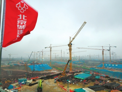 （焦点图，导航成都，移动端轮播图）天府国际机场首个单体建筑封顶 航线已达109条