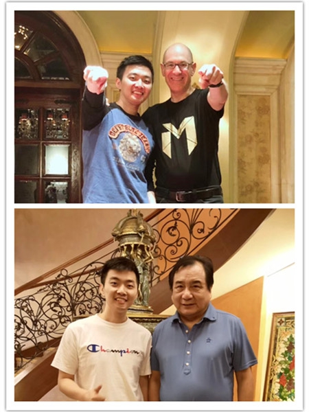 if君与李晓华,stevehoffman合影