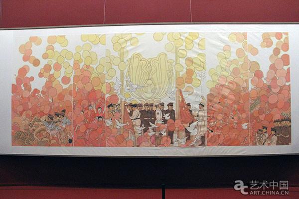 庆祝香港回归祖国20周年中国画作品展亮相中国美术馆