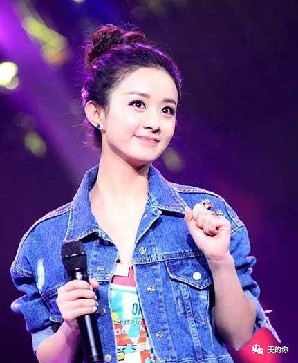 赵丽颖发型脸不见了?颖宝教你适合脑门的圆脸包子发型大图片