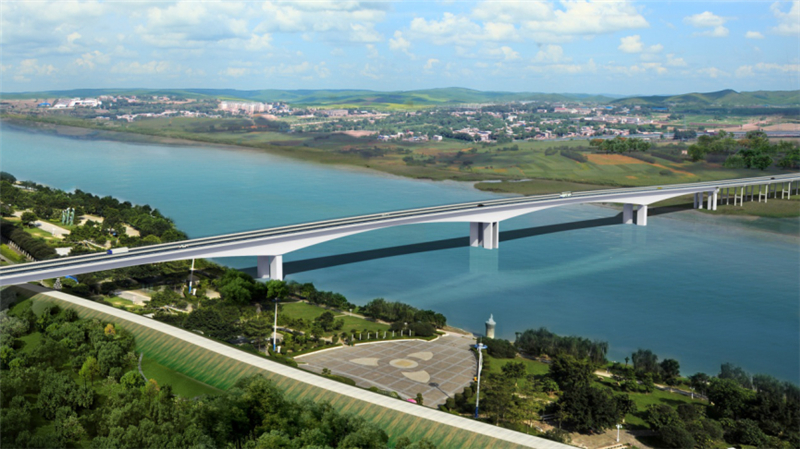 钟祥市丰乐汉江公路大桥开工