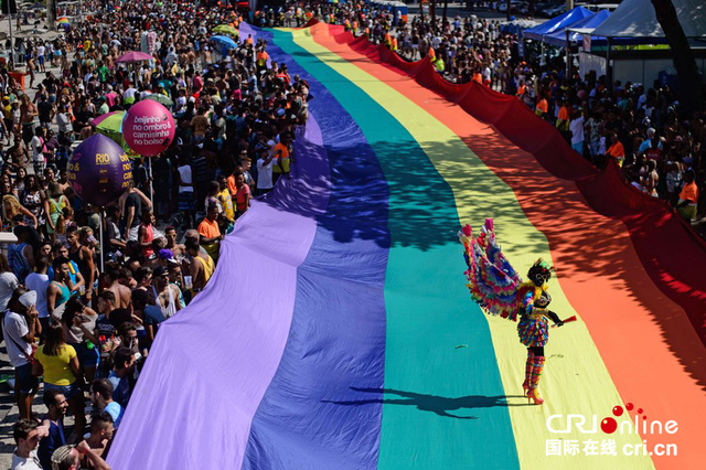 巴西里约热内卢举行同性恋大游行(图)
