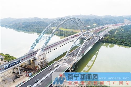 柳南高速公路改擴建年底建成通車 緩解六景段擁堵
