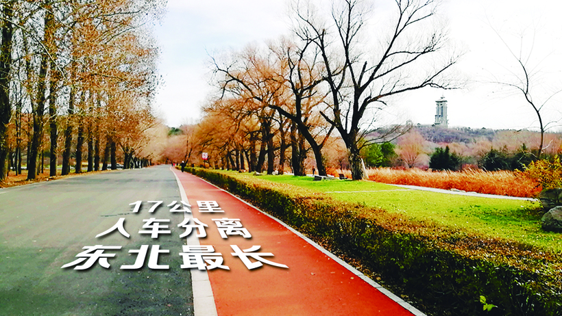 東北三省最長的人車分離彩色公路亮相長春凈月潭國家森林公園