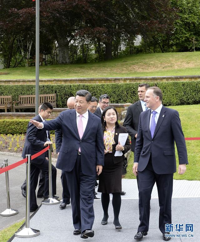 習近平同新西蘭總理約翰·基舉行會談