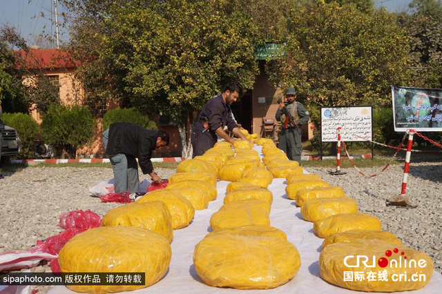 阿富汗警方繳獲630公斤海洛因