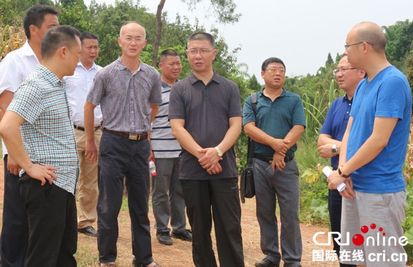 宜宾市人大常委会副主任邓前卫到宜宾县合什镇清水村督导精准脱贫工作