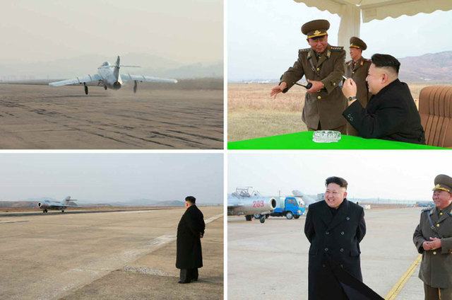 金正恩指导朝空军女歼击机飞行员训练(图)