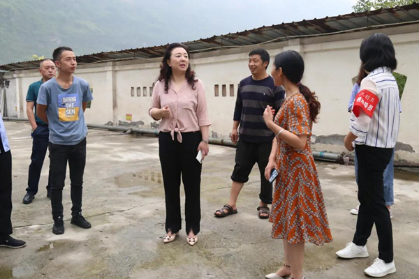 乐山市金口河区委书记张建红实地督导检查创卫工作