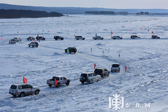 中國呼瑪2019第二屆中俄界江國際冰雪汽車挑戰賽精彩上演