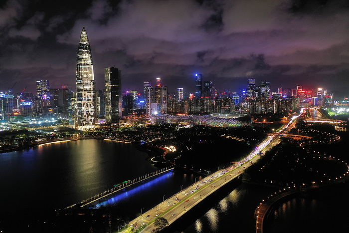 심천인재공원 라이트쇼로 특구설립 40주년 경축_fororder_VCG111296565099