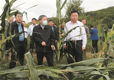 吉林省委常委、政法委書記侯淅珉四平市檢查指導減災救災工作