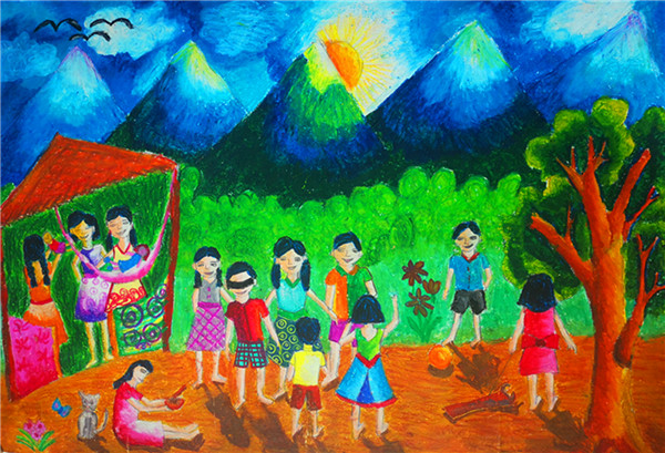 共绘多彩“和平梦”  第六届亚洲儿童绘画展获奖作品揭晓