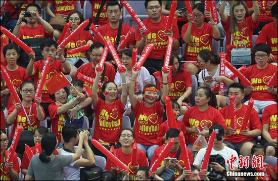 ทีมชาติวอลเลย์บอลหญิงจีนผ่านเข้ารอบรองชนะเลิศเวิลด์กรังด์ปรีซ์ 2017