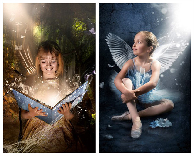 英国摄影师拍儿童“魔法照片” 令其置身梦想世界