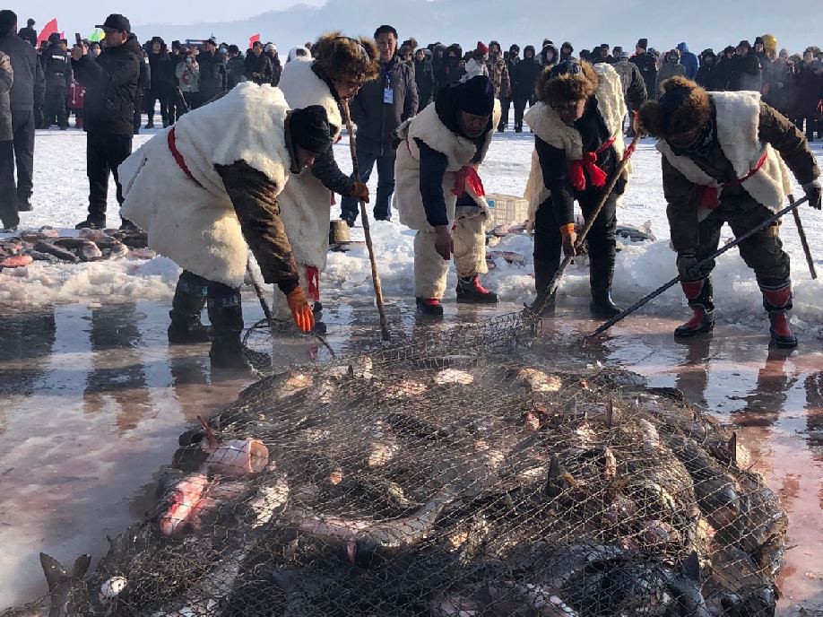 冬捕迎春 鱼腾送暖 柳河县第二届冬捕节开幕