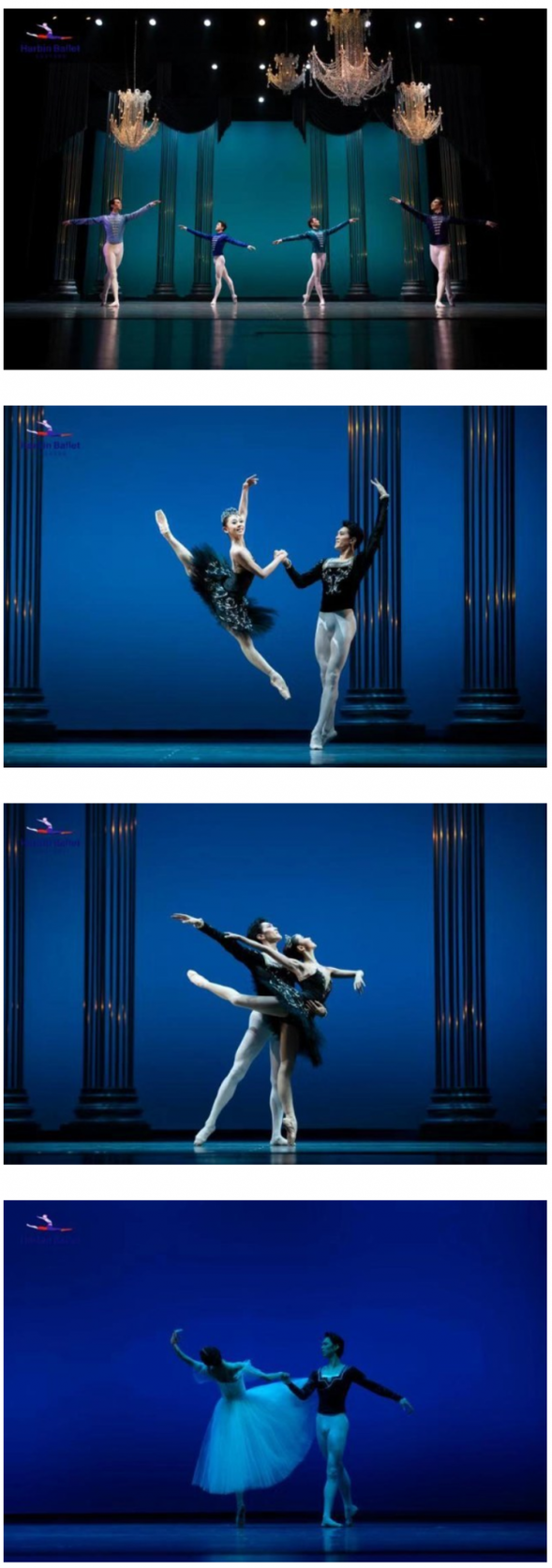 哈尔滨芭蕾舞团在冰雪世界中起舞飞翔