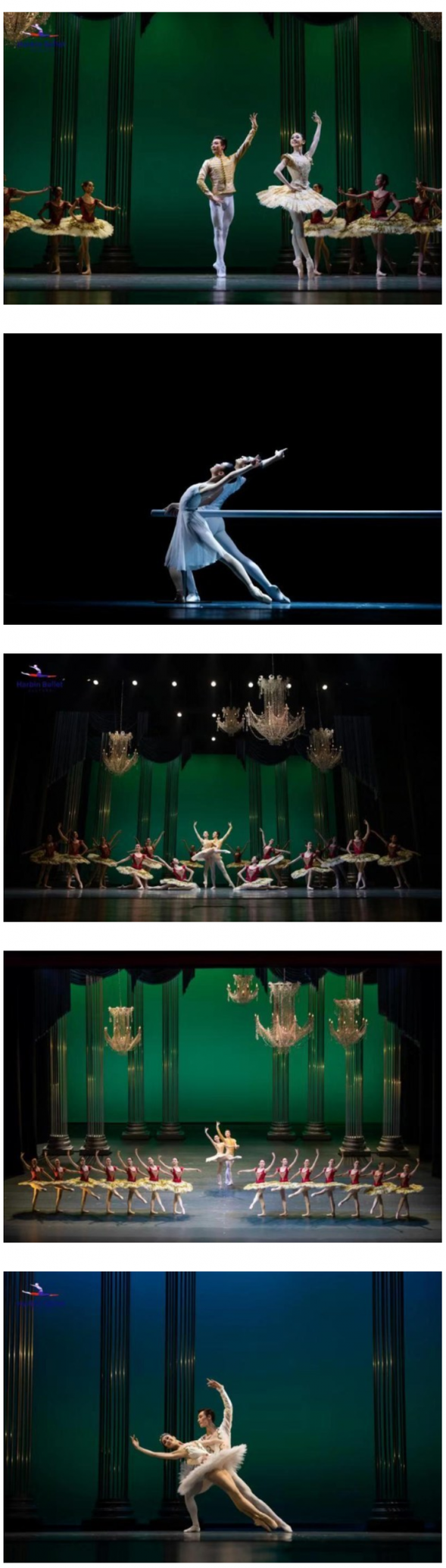 哈爾濱芭蕾舞團在冰雪世界中起舞飛翔