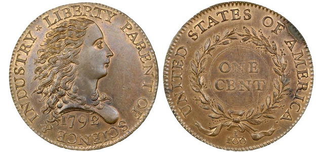美国最早1美分硬币竟拍出1600万天价