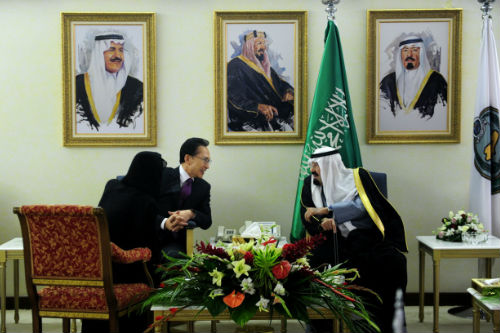 沙特國王阿卜杜拉與各國政要的外交瞬間