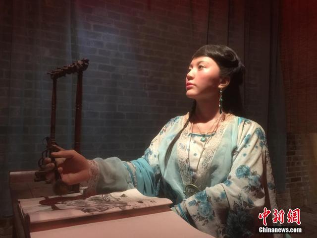 長沙一蠟像館逼真還原古代青樓女子