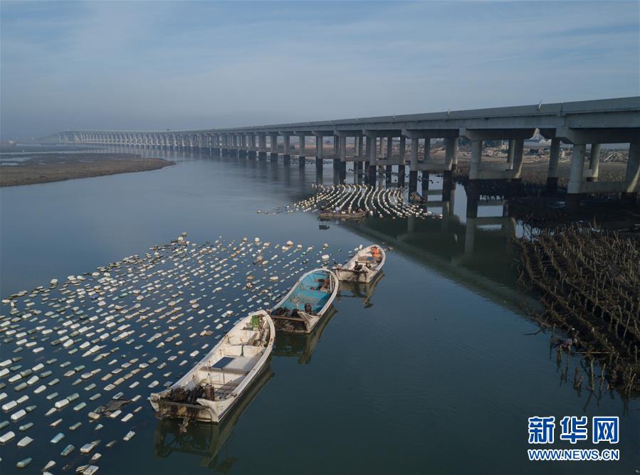 福建漳浦：海上“长霞”