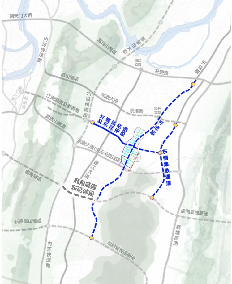 渝长快速通道线路图图片