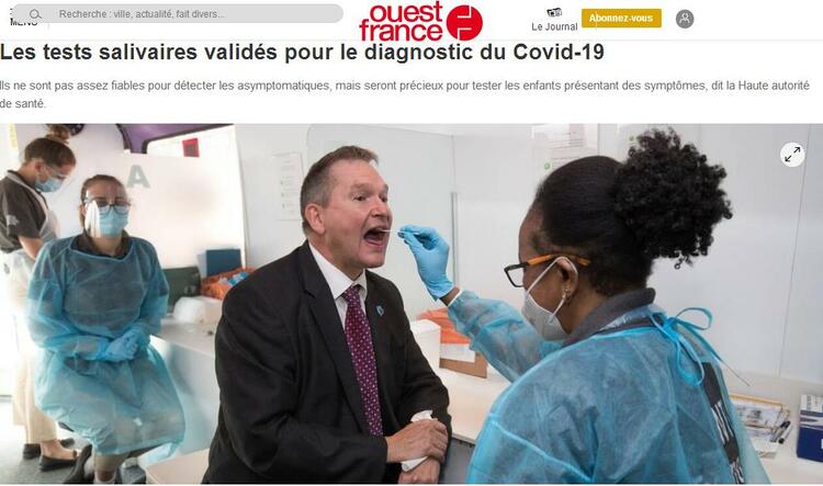 法國國家衛生管理局：研究表明新冠病毒唾液檢測僅適用於篩查有症狀者_fororder_唾液檢測