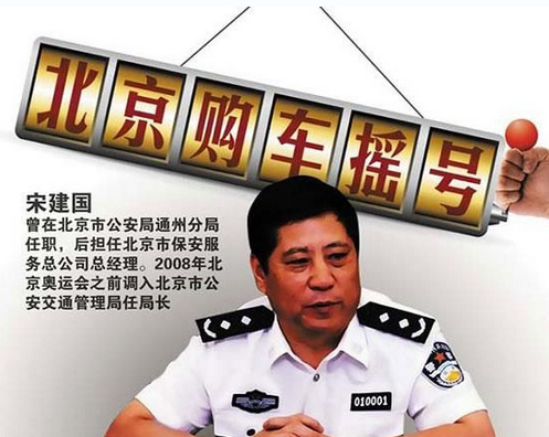 北京交管局原局長宋建國被公訴 涉嫌利用搖號牟利