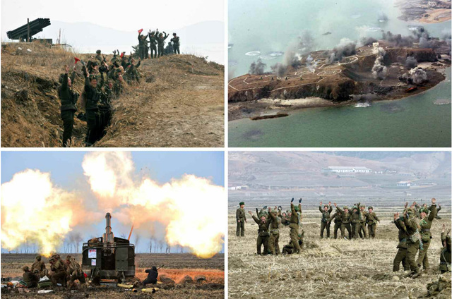 金正恩視察朝鮮人民軍島嶼火力攻擊演習
