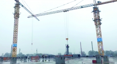 南京：揚子江國際會議中心進入鋼結構施工階段