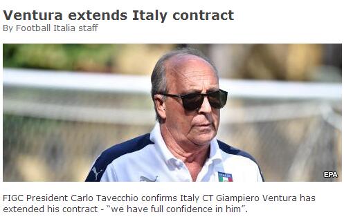 体育 国际足球 >>正文   北京时间8月10日,意大利足协主席卡洛-塔维奇