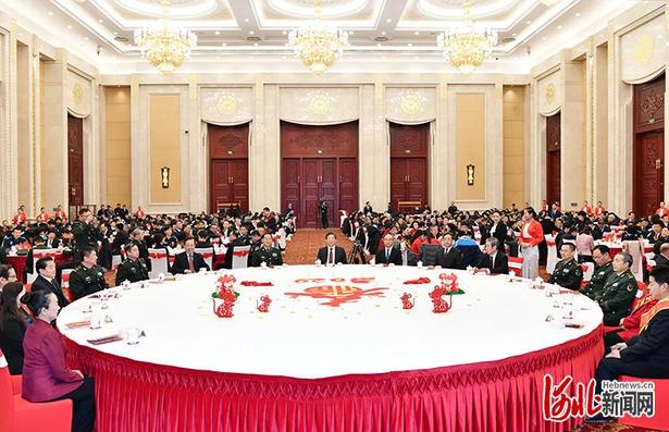 河北省委省政府舉行春節團拜會 王東峰講話 許勤主持