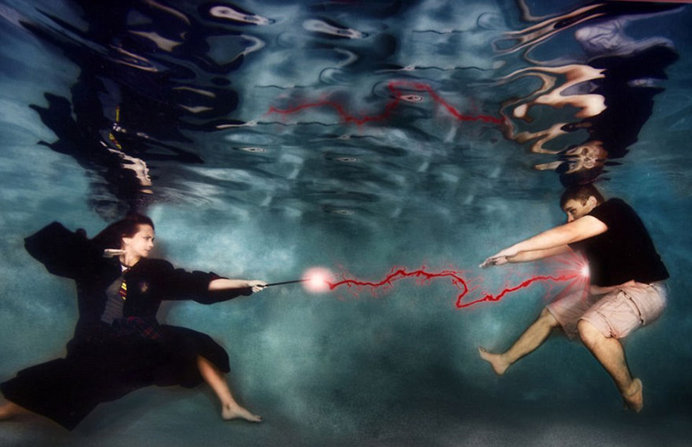 有的夫妇更喜欢电影中的创意,比如《哈利·波特》中的场景。