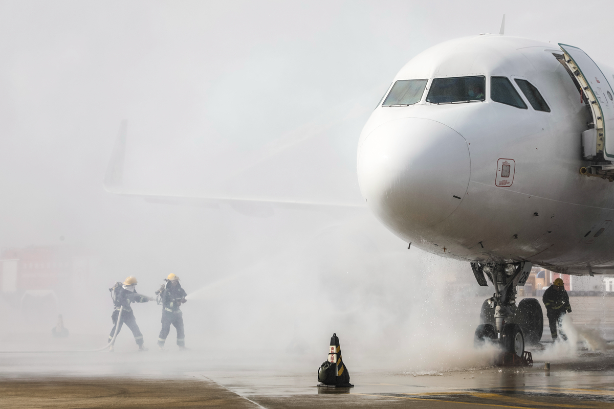 瀋陽機場開展“神盾2020”應急救援綜合演練
