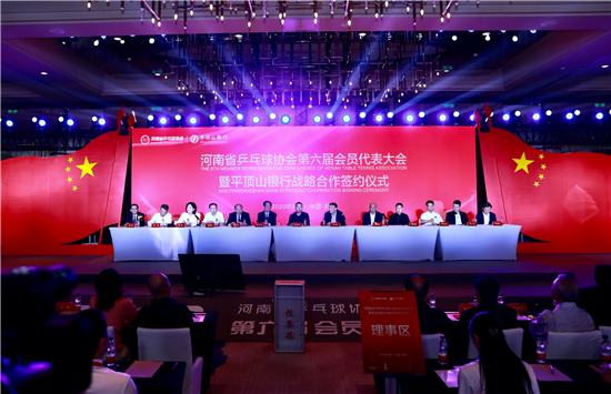 【B】河南省乒乓球协会举行换届 王中琪当选会长