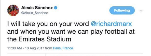 又是巴黎!桑切斯发推泄露行程 枪迷求他快回家 又是巴黎!桑切斯发推泄露行程 枪迷求他快回家