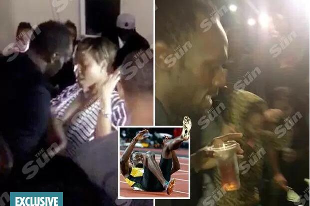 博尔特谢幕战前整夜开趴 通宵饮酒热吻女伴 博尔特谢幕战前整夜开趴 通宵饮酒热吻女伴